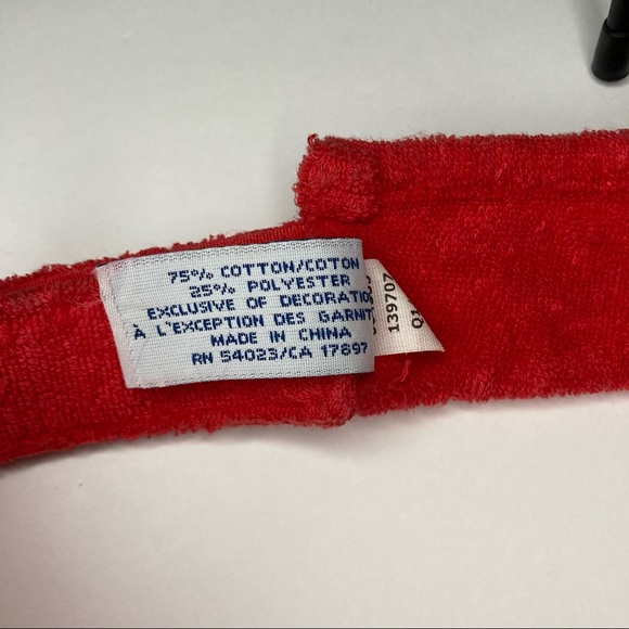 Old Navy | Girls Terrycloth Red Viser - Picture 4 of 5